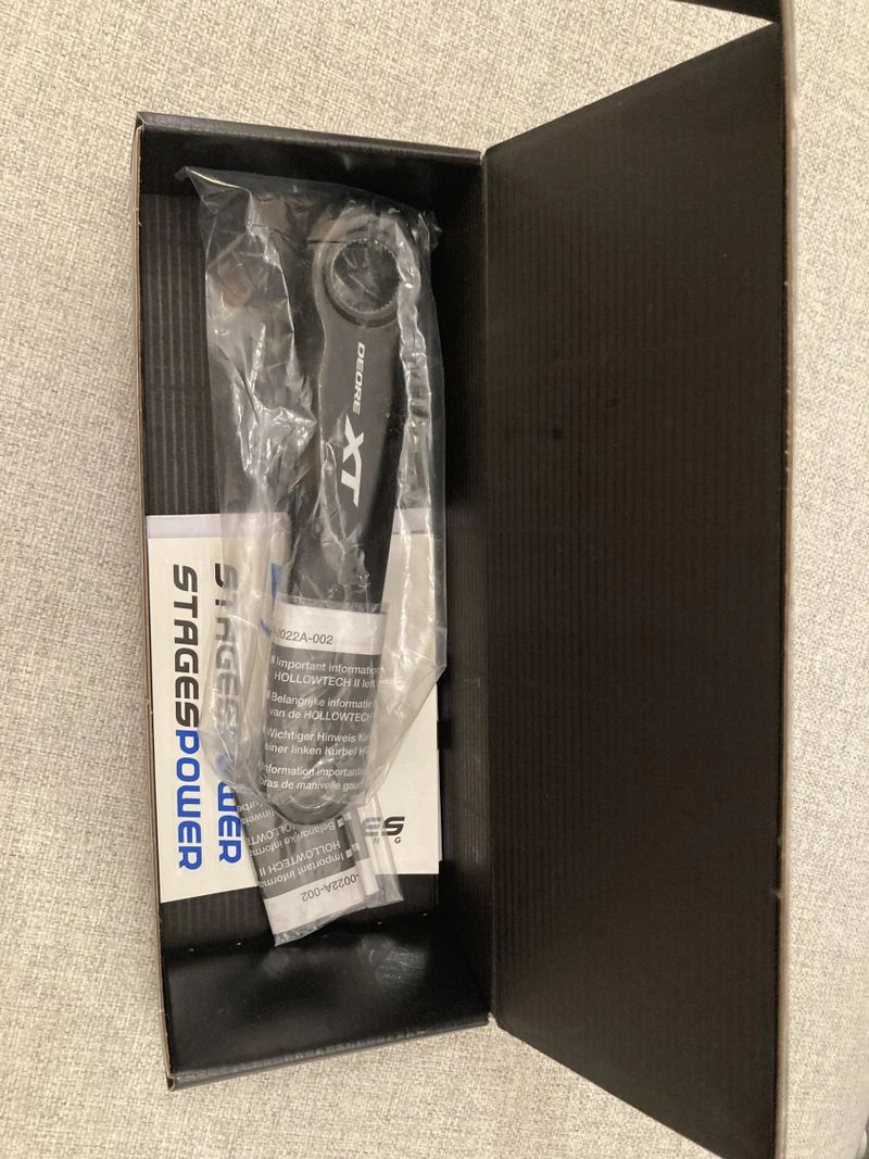 Pravá klika Shimano XT M8000 175 mm Stages wattmetr