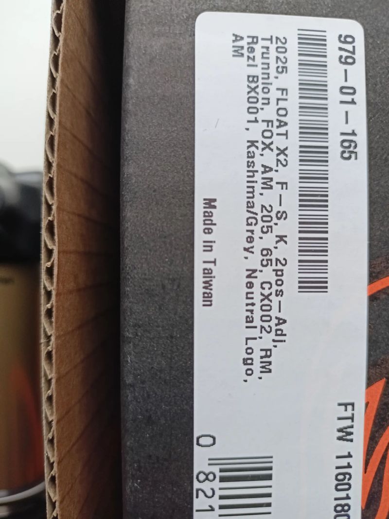 Fox Float X2 Factory 205x65 mm (Trunnion)