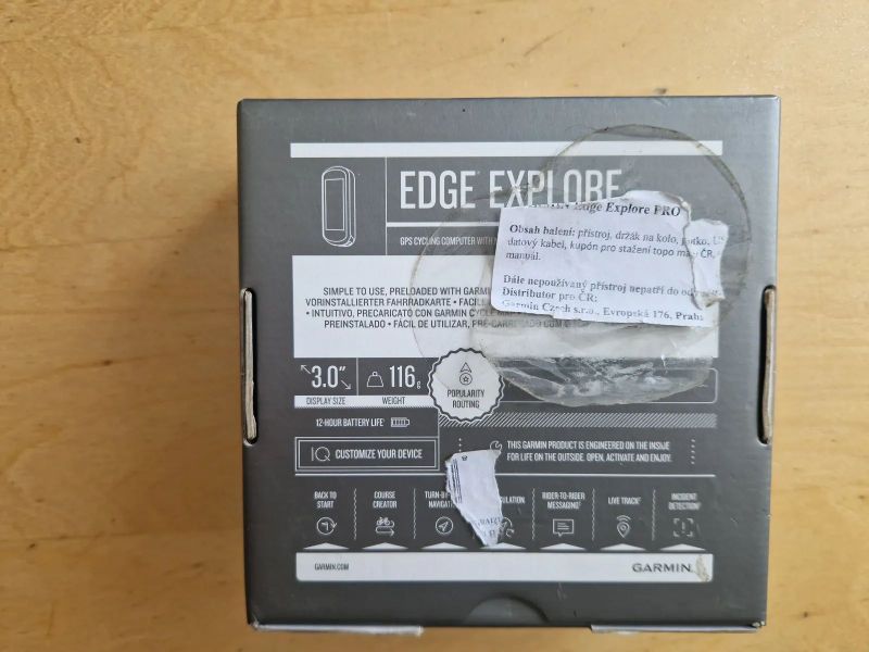 garmin edge explorer s mapami, dvěma držáky