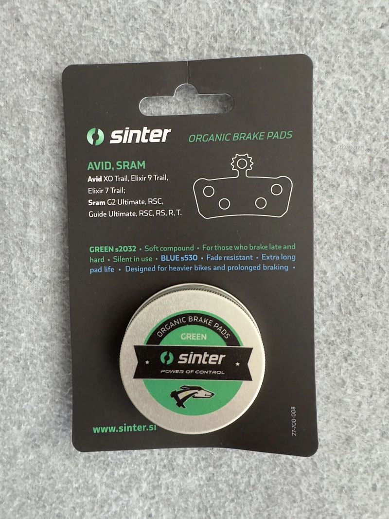 Brzdové destičky Sinter 008 green-race Sram
