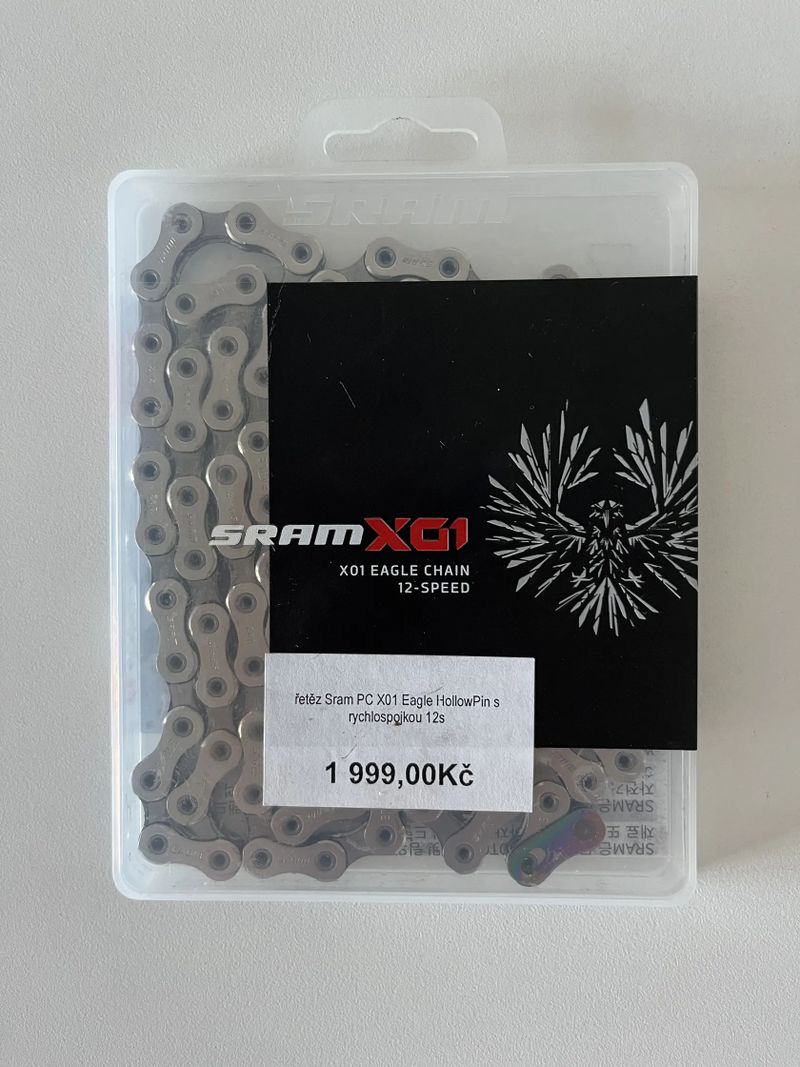 1x řetěz SRAM X01, 2x SRAM GX - najeto do 500 km (uvedená cena je za vše včetně kurýra)