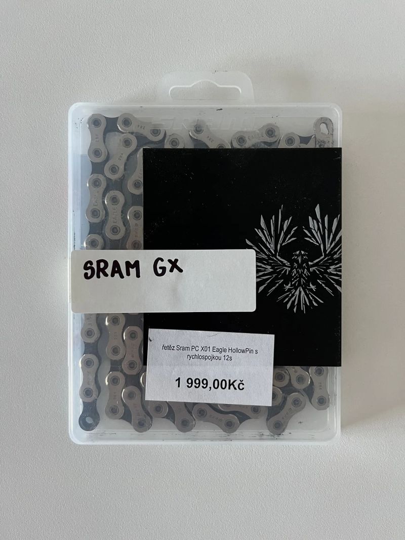 1x řetěz SRAM X01, 2x SRAM GX - najeto do 500 km (uvedená cena je za vše včetně kurýra)