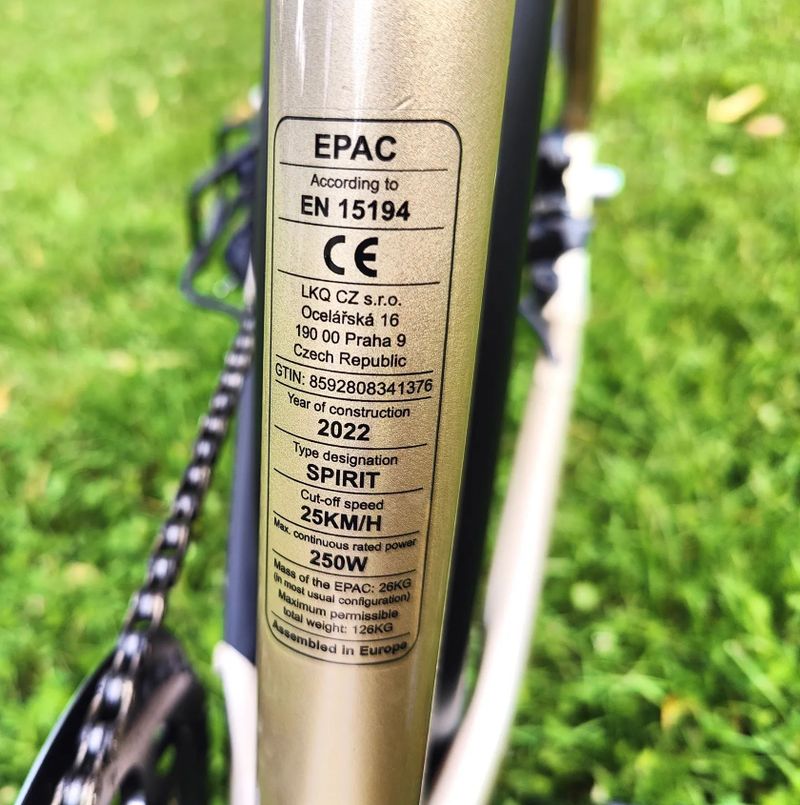 Elektrokolo EASYBIKE SPIRIT baterie 480Wh, stav nového kola 