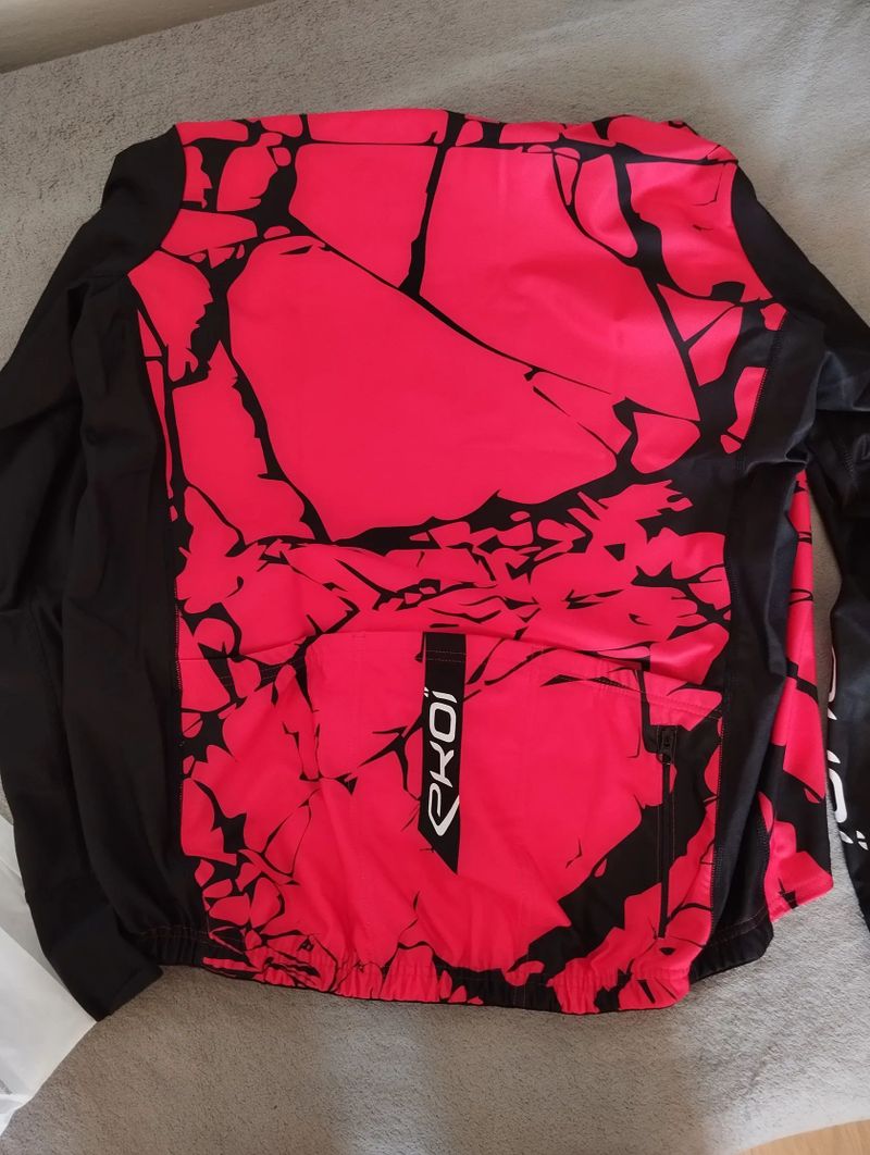 Zimní dres EKOI MARBRE W22 červená - Velikost : M