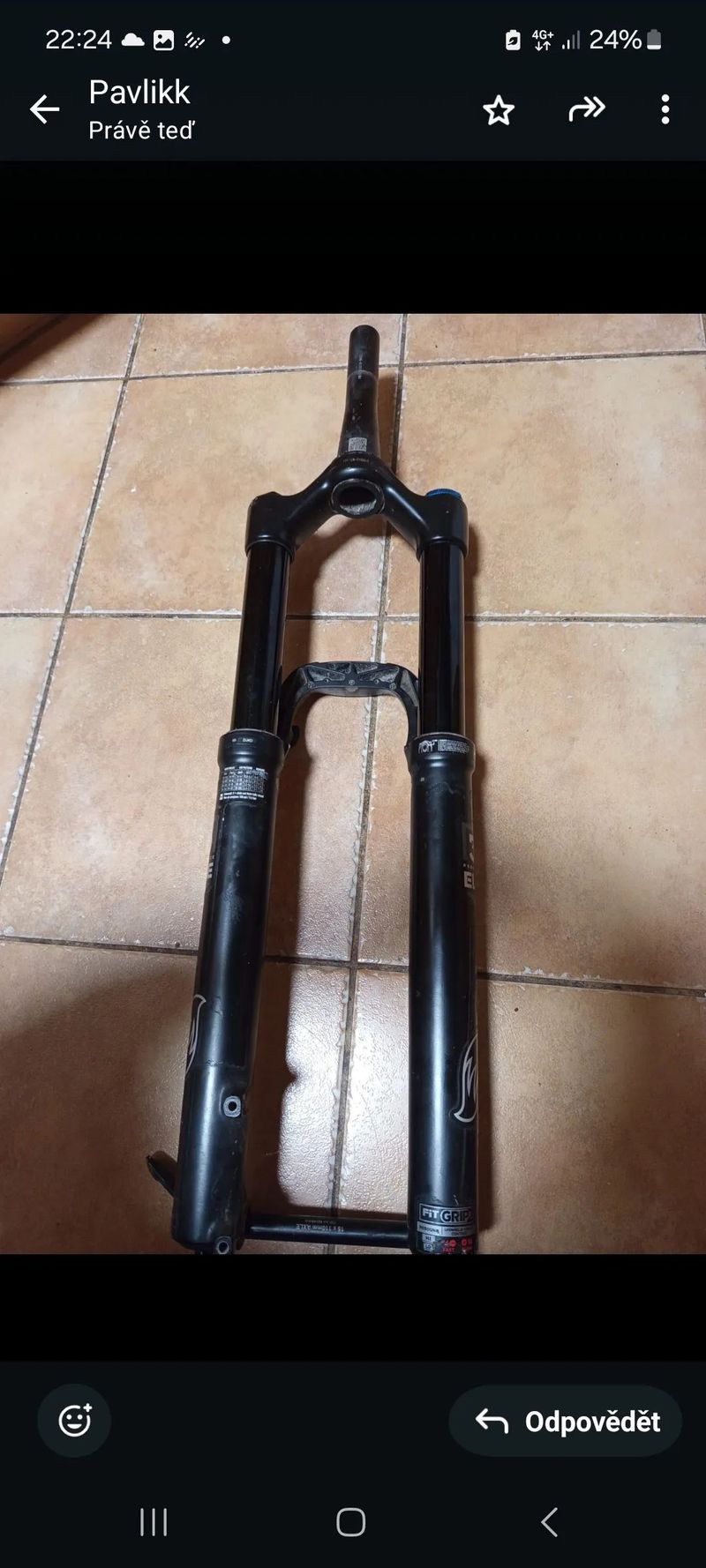 Vidlice fox 160 velmi dobrý stav