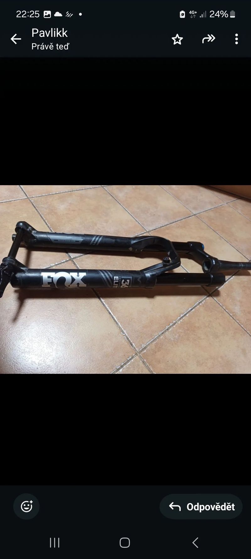 Vidlice fox 160 velmi dobrý stav