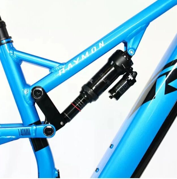 Raymon TrailRay 140E 9.0 blue - Celoodpružené elektrokolo