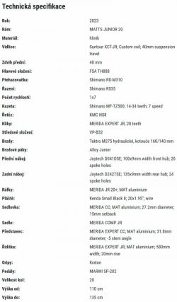 Dětské dámské jízdní kolo značky Merida