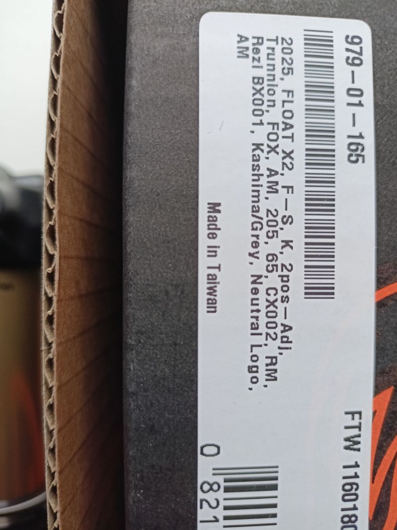 Fox Float X2 Factory 205x65 mm (Trunnion)