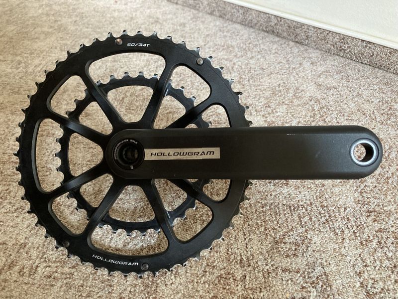 Hollowgram super lehké a tuhé kliky 175mm 50/34 Cannondale hmotnost 598g 2x10, 2x11