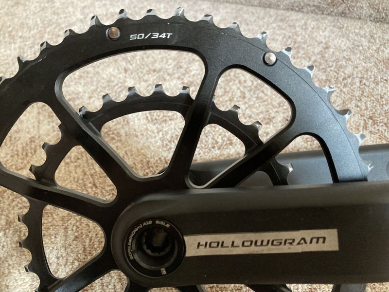 Hollowgram super lehké a tuhé kliky 175mm 50/34 Cannondale hmotnost 598g 2x10, 2x11