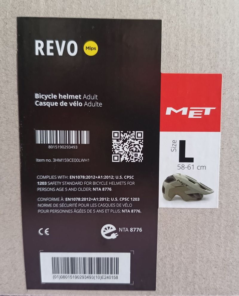 MET REVO Mips vel. L 58-61