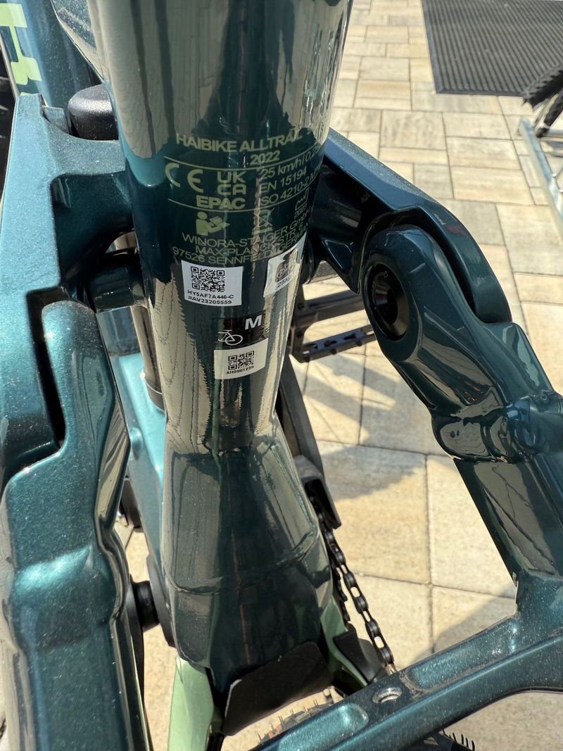 Haibike Alltrail 7 27,5 velikost M NOVÉ CELOODPRUŽENÉ KOLO, YAMAHA PW-X3, 85Nm baterie 720WH