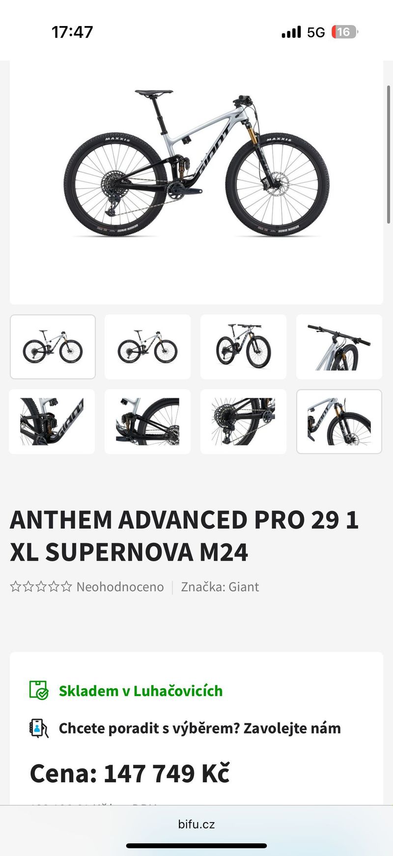 Giant Anthem Advanced Pro 1 Supernova