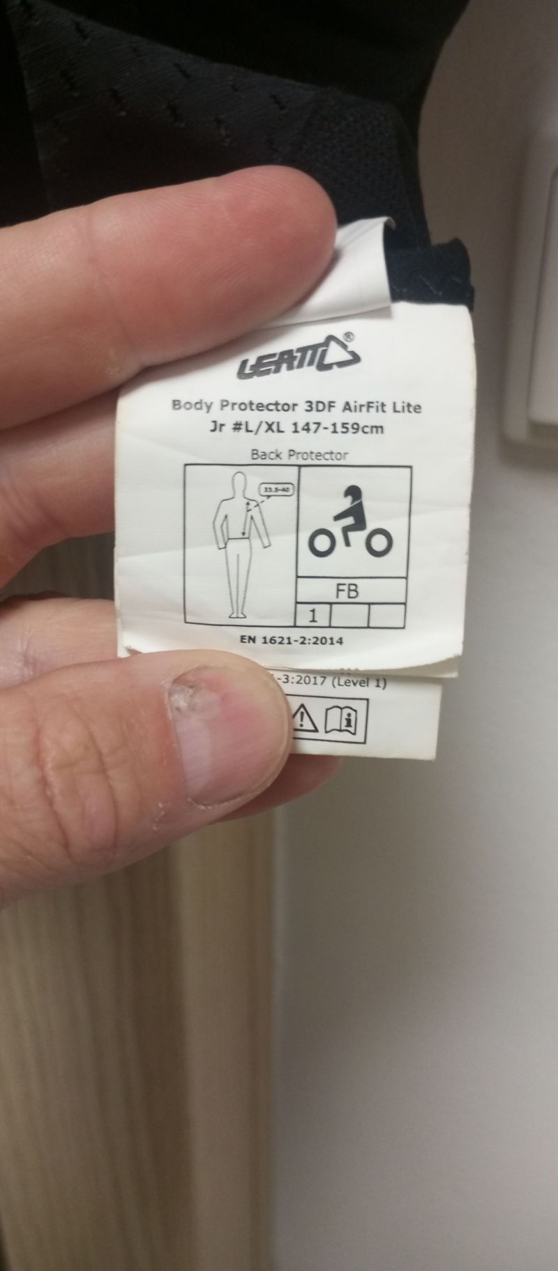 Dětský chránič LEATT 3DF Air Fix lite 