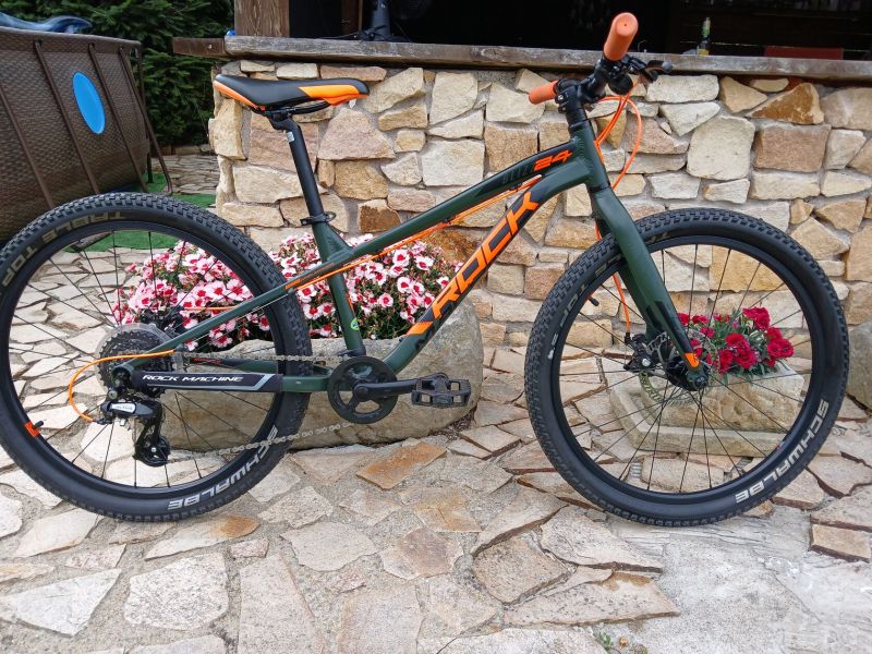 Ahoj prodávám kolo Rock Machine Blizz 24 mat khaki/neon orange/black 2023 Prodej z důvodu přechodu n