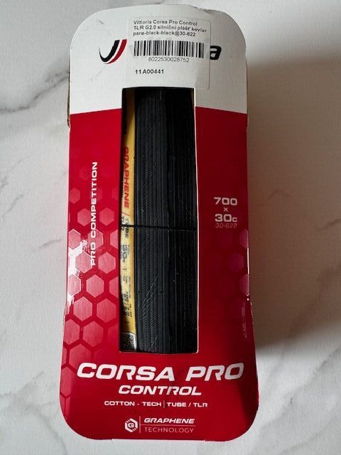 Prodám Vittoria Corsa Pro Control TLR G2.0 silniční plášť kevlar para-black-black