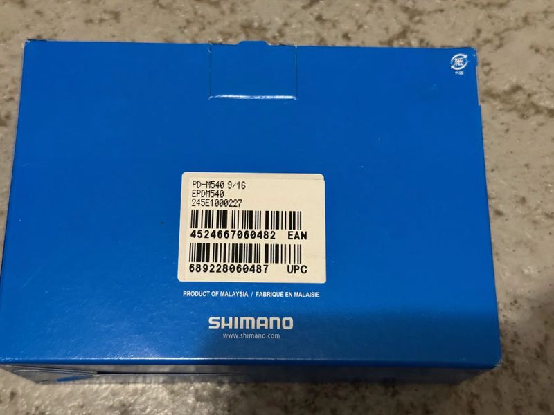 SPD pedály Shimano PD-M540 - Nové