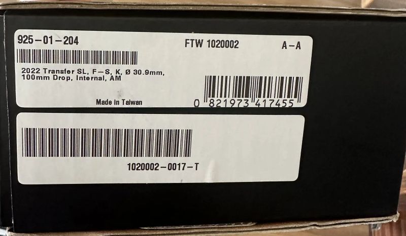 Sedlovka FOX transfer SL 30,9 100mm