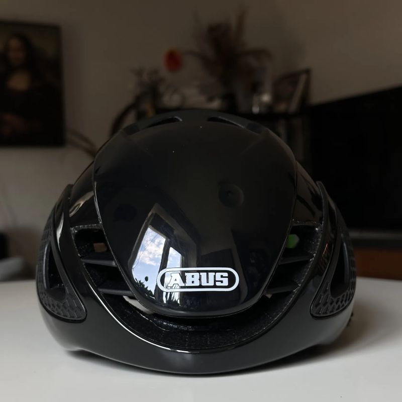 Cyklistická helma Abus Gamechanger Shiny Black vel. S