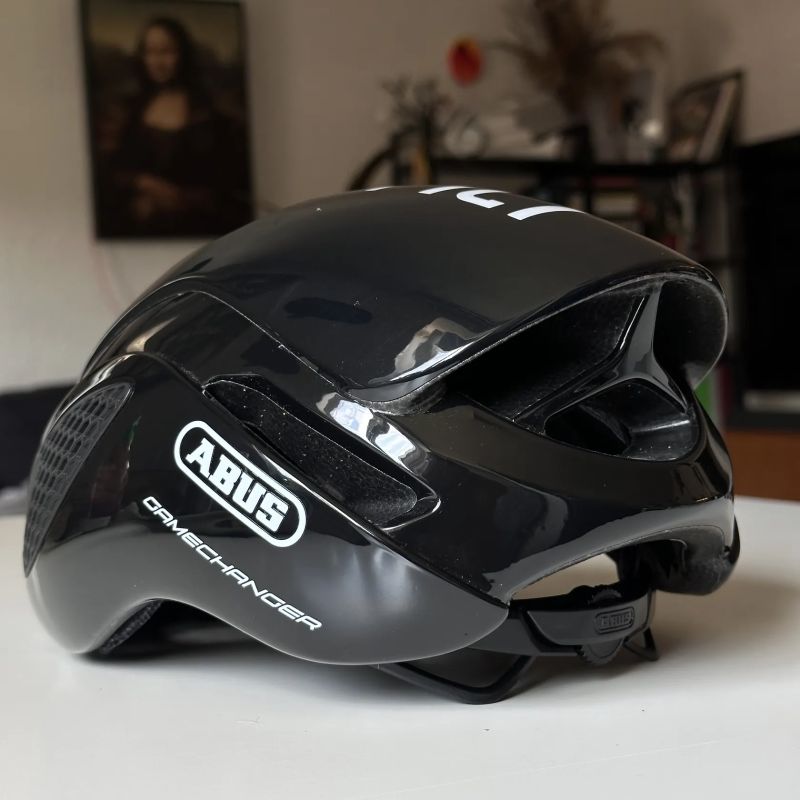 Cyklistická helma Abus Gamechanger Shiny Black vel. S