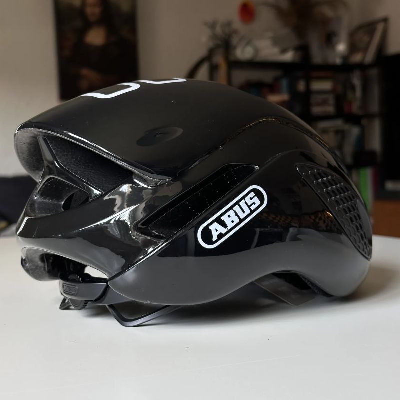 Cyklistická helma Abus Gamechanger Shiny Black vel. S