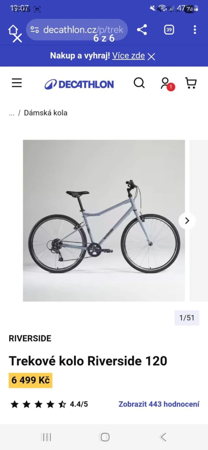 Prodàm téměř nové trekové/městské kolo