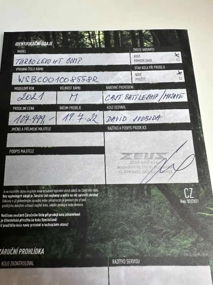 Elektrokolo SPECIALIZED TURBO LEVO HardTail COMP 2021
