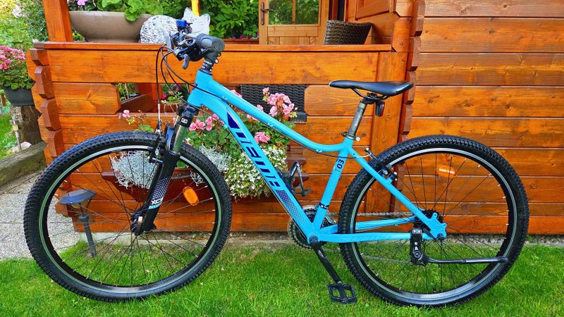 Dámské dívčí horské kolo DEMA Tigra T03 27,5" ram S postava 150-166cm 
