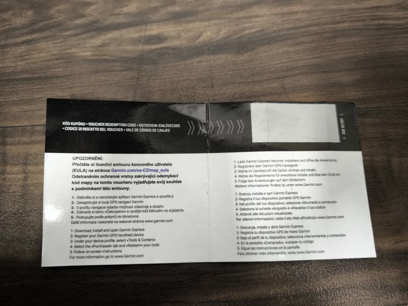 Garmin Topo Czech V4 pro voucher
