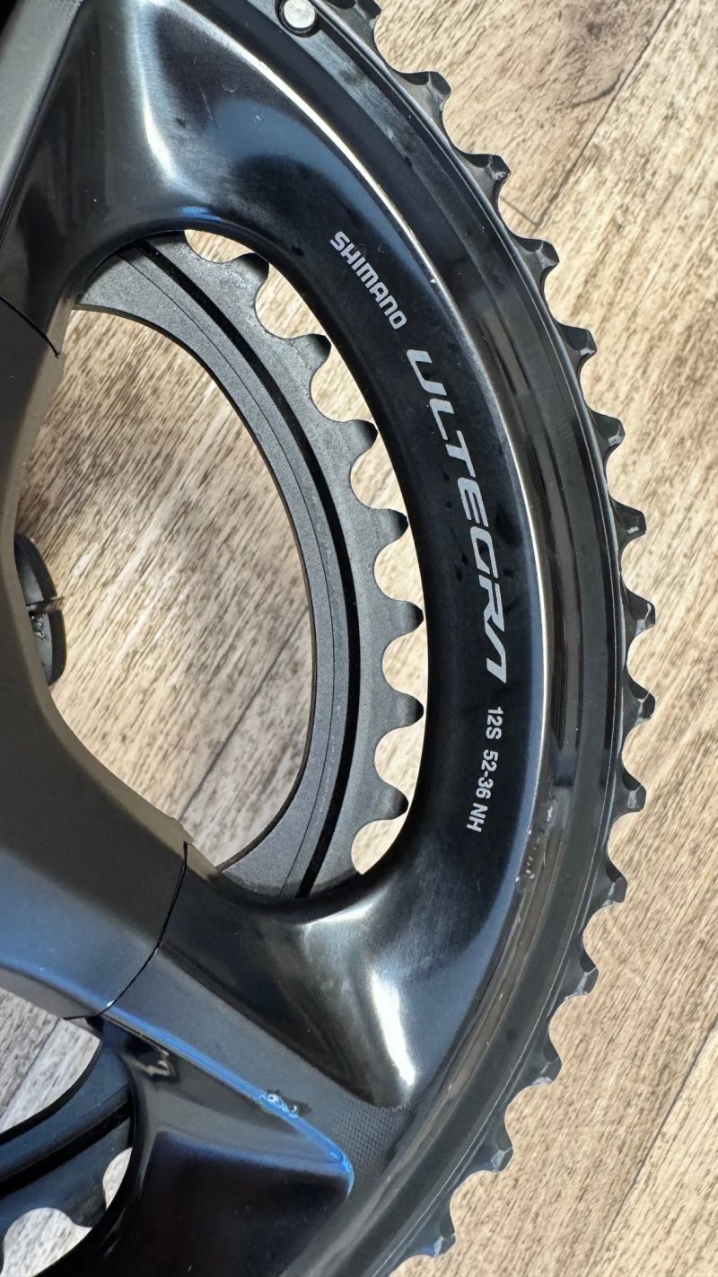 Prodám kliky Shimano Ultegra, FC-R8100, délka 175 mm vč. převodníku 52/36 T