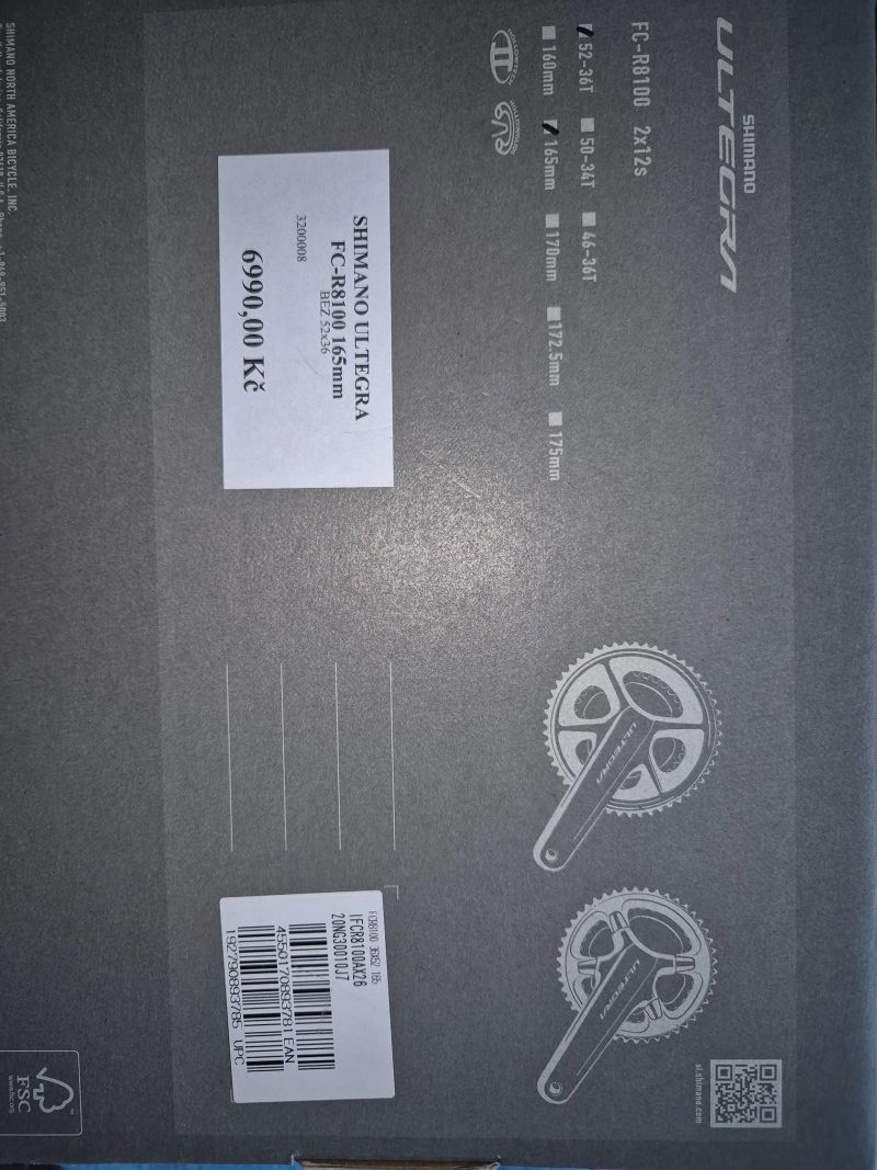Shimano Ultegra FC-R8100 165mm 52/36