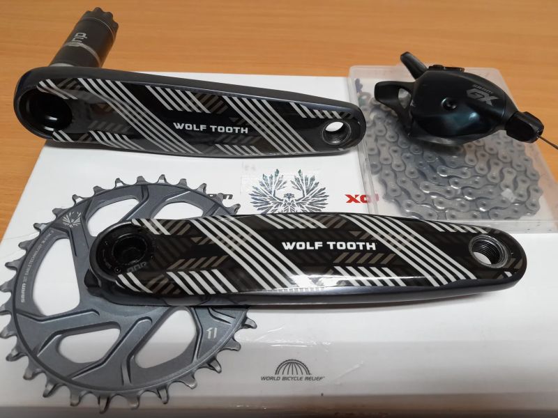 Kliky GX Eagle DUB + převodník X01 32z + řetěz X01