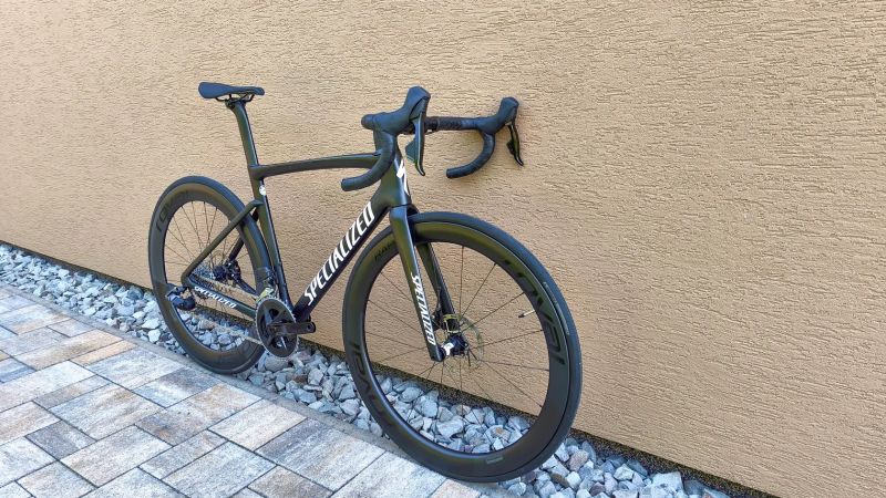 Specialized Tarmac SL7 Expert Rival eTAP AXS 2x12 Roval Rapide CL II Power Meter Quarq vel. 54