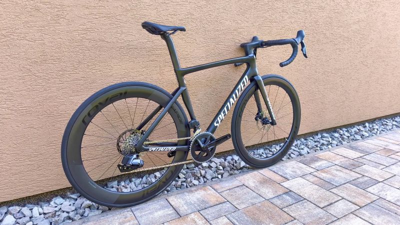 Specialized Tarmac SL7 Expert Rival eTAP AXS 2x12 Roval Rapide CL II Power Meter Quarq vel. 54