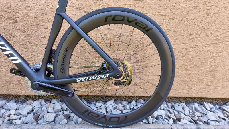 Specialized Tarmac SL7 Expert Rival eTAP AXS 2x12 Roval Rapide CL II Power Meter Quarq vel. 54