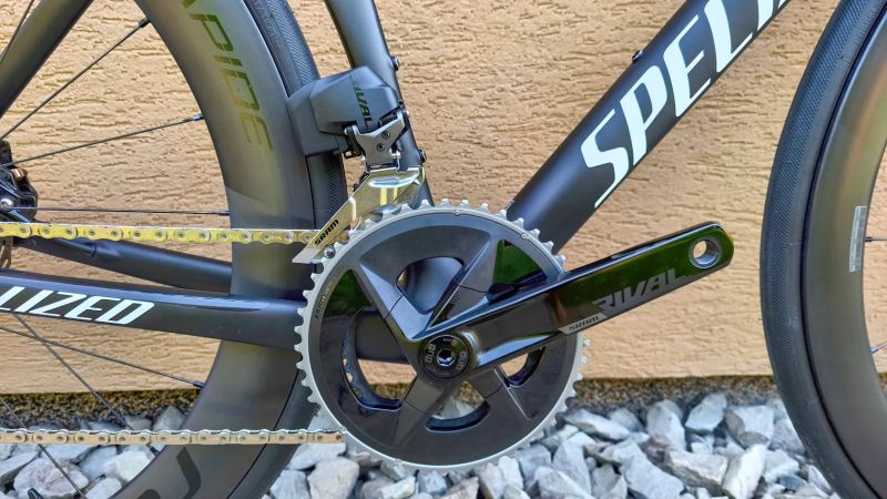 Specialized Tarmac SL7 Expert Rival eTAP AXS 2x12 Roval Rapide CL II Power Meter Quarq vel. 54