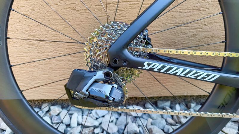 Specialized Tarmac SL7 Expert Rival eTAP AXS 2x12 Roval Rapide CL II Power Meter Quarq vel. 54