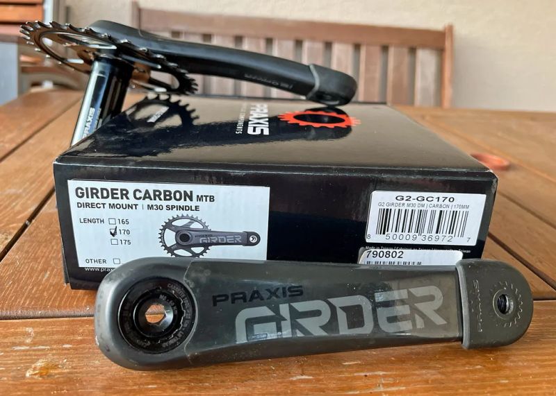 MTB karbonové kliky Praxis Works Girder 170 mm