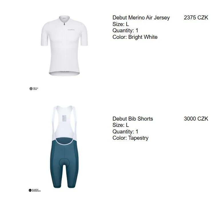Isadore Debut Merino Air + Debut bibs
