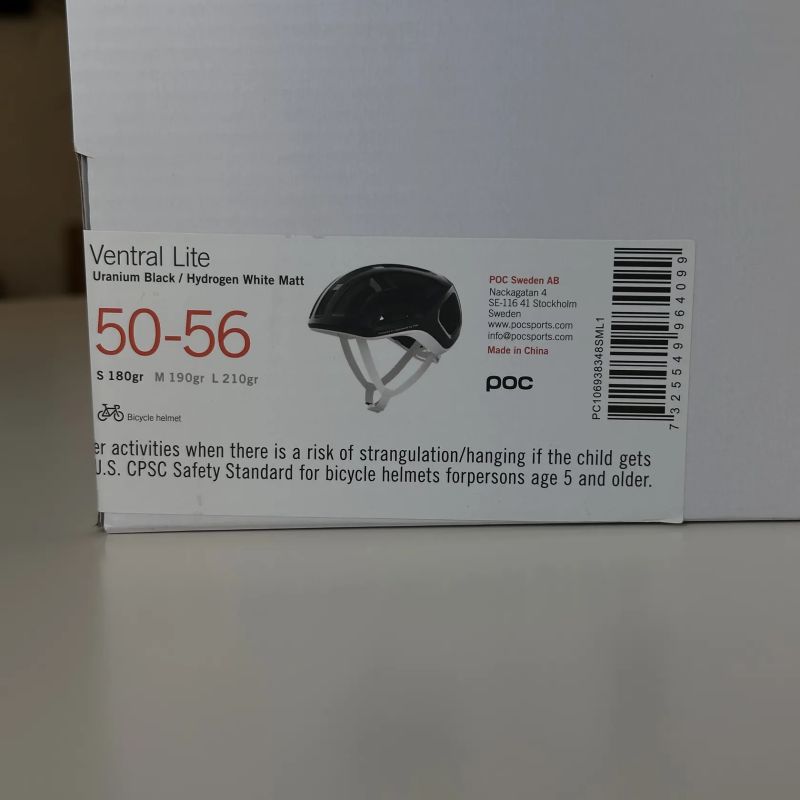 POC Ventral Lite přilba Uranium Black/Hydrogen White Matt vel. S