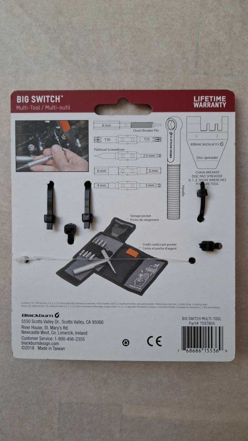 Multifunkční nářadí Blackburn Big Switch
