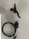 Prodám hydraulické kotoučové brzdy Shimano, páčka MT4100, třmen MT410.