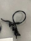 Prodám hydraulické kotoučové brzdy Shimano, páčka MT4100, třmen MT410.