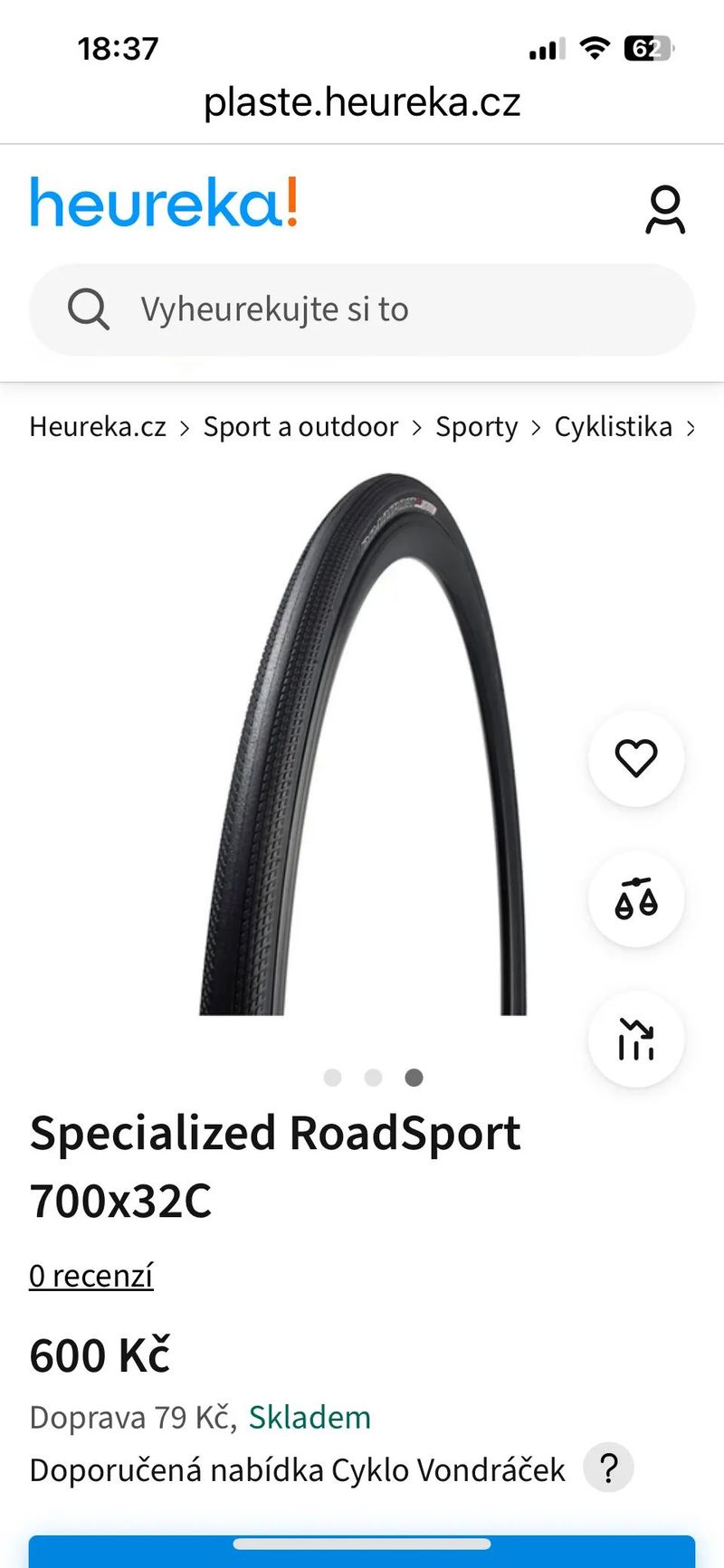 Plášť na kolo Specialized Roadsport 700x32C (2kusy) cena za jeden