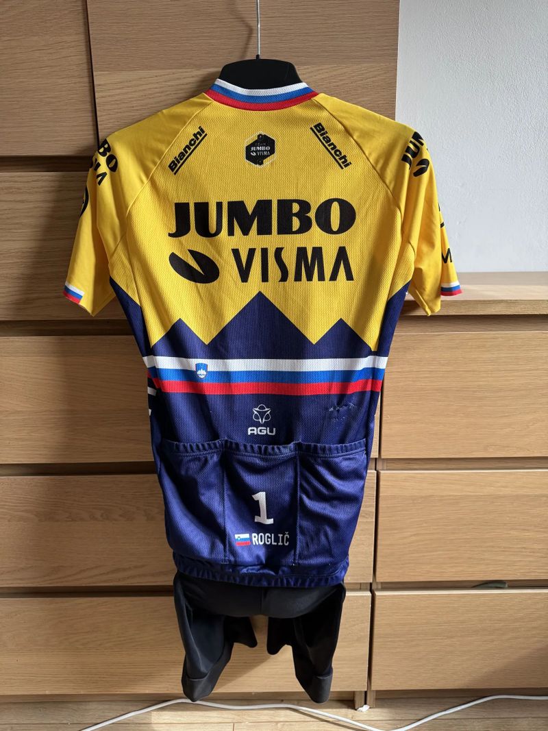 Cyklistický komplet Jumbo Visma - Roglič (+rukavice)