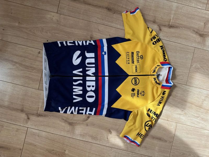 Cyklistický komplet Jumbo Visma - Roglič (+rukavice)