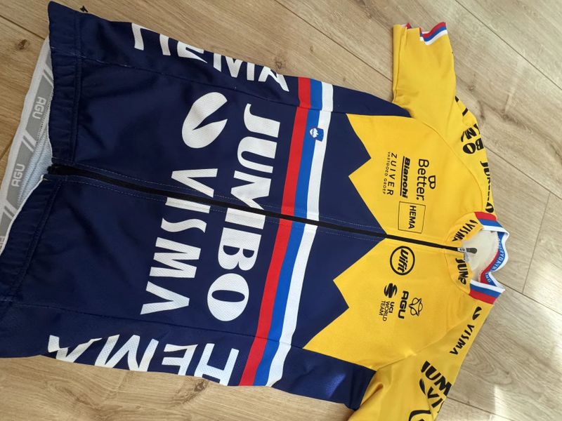 Cyklistický komplet Jumbo Visma - Roglič (+rukavice)