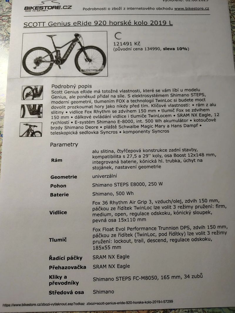 SCOTT Genius eRide 920 celoodpružené horské elektrokolo