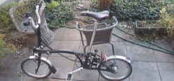 Skládací kolo Brompton C Line jednobarevné black edice